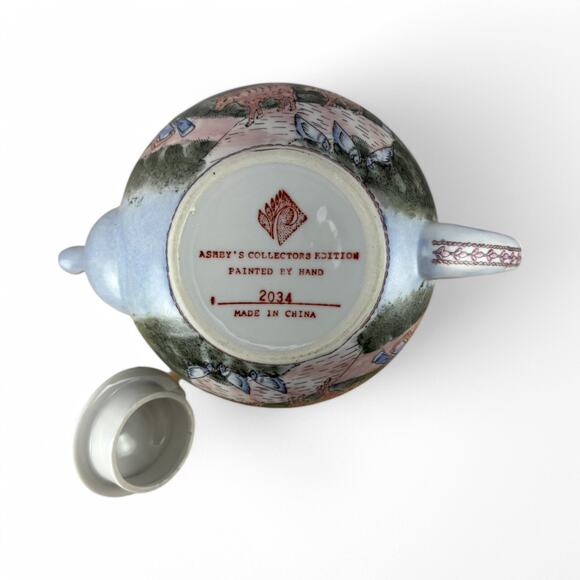 Ashby’s Collector’s Edition Hand-Painted Teapot – Cottage Scene - Picture 9 of 16